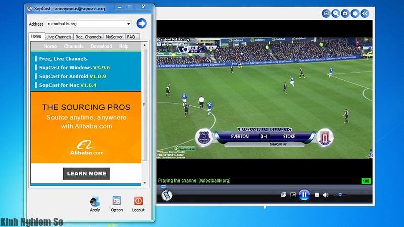 Cách xem bóng đá trên Sopcast trực tiếp chất lượng cao