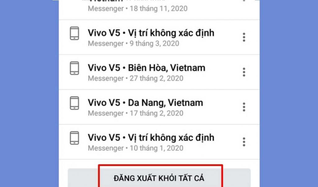 Cách đăng xuất messenger trên điện thoại