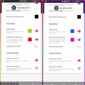 Chỉ dẫn thay đổi màu ánh sáng phần cạnh cong Galaxy S8 hình ảnh 2 Chi tiết đổi màu cạnh cong Galaxy S8