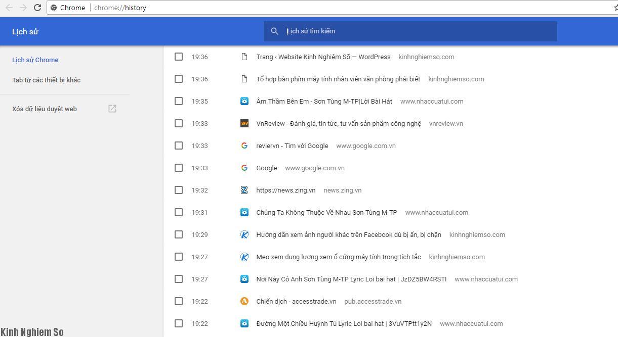 Hướng dẫn xóa lịch sử và xem mật khẩu đã lưu trên Google Chrome xoa lich su website
