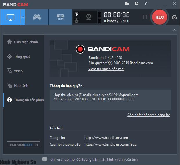 Cách Active Bandicam Full Cách Active Bandicam Full