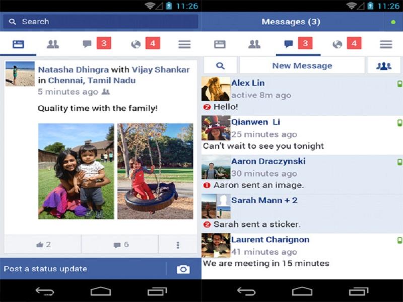 Giao diện facebook lite Facebook lite sở hữu giao diện, tính năng không quá khác so với phiên bản trước đó