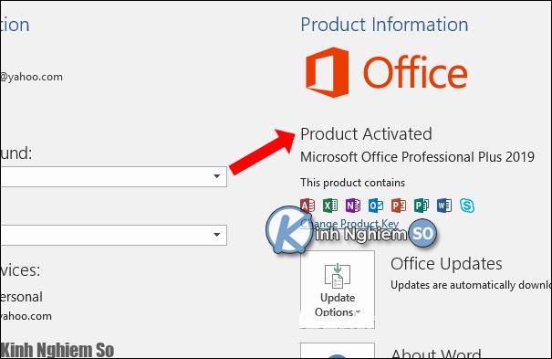 Kiểm tra bản quyền Office 2019 Kiểm tra bản quyền Office 2019