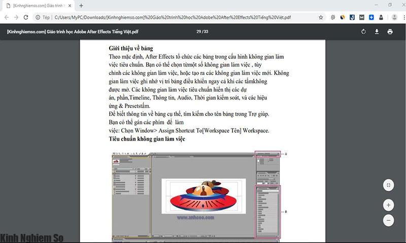 Giáo trình After Effects Tiếng Việt - Tài liệu After Effects cơ bản hình 1 Tải tài liệu After Effects