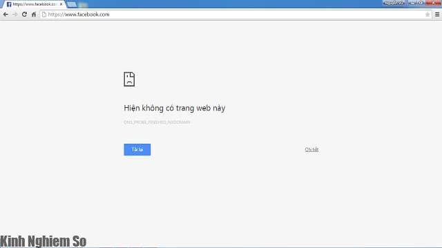 Lỗi không vào được Facebook Lỗi không vào được Facebook