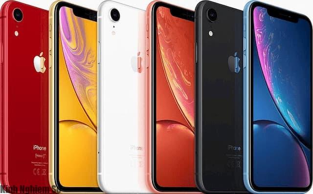 6 màu hiện tại của iPhone XR.