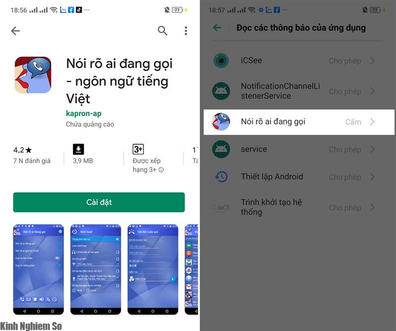 Ứng dụng nói rõ ai đang gọi ung dung noi ro ai dang goi