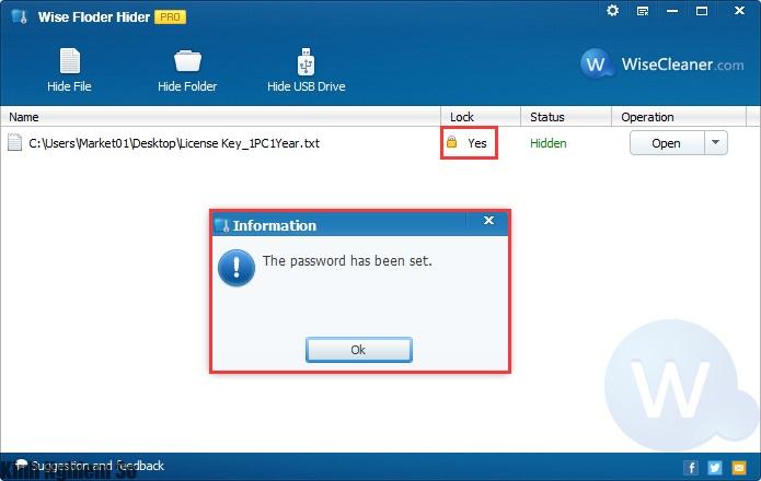Bảo vệ thư mục Wise Folder Hider Bảo vệ thư mục Wise Folder Hider