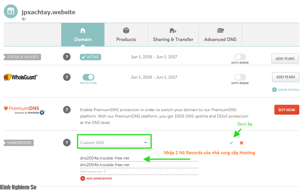 Cách trỏ tên miền Namecheap về Hosting bằng Nameservers Cách trỏ tên miền Namecheap về Hosting bằng Nameservers