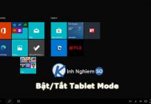 Hướng dẫn kích hoạt Tablet Mode Windows 10 Tablet Mode Windows 10