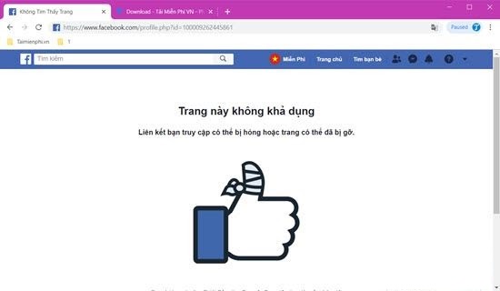 Xóa tài khoản Facebook người khác