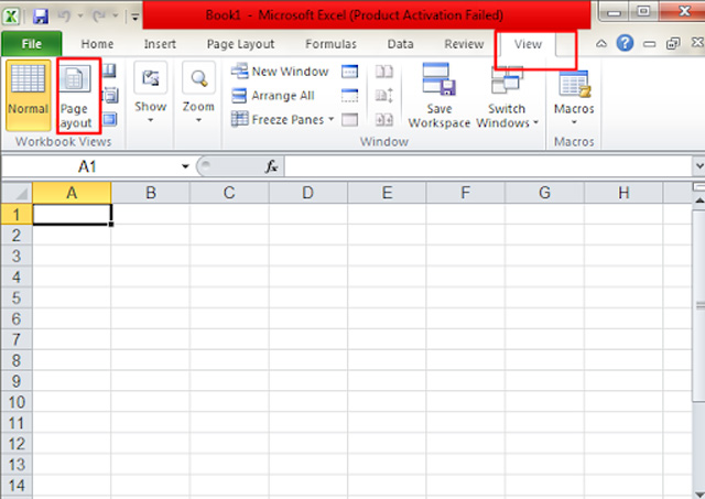 Cách đánh số trang ở Excel 2010