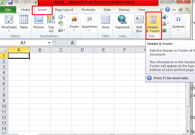 Cách đánh số trang ở trong Excel