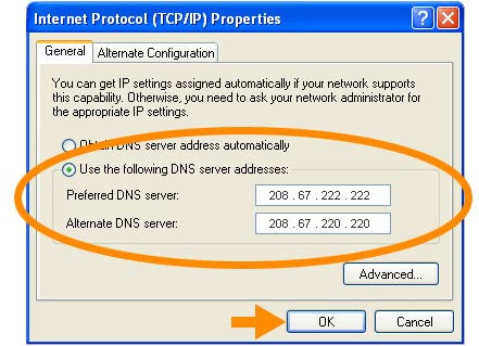 Những DNS phổ biến