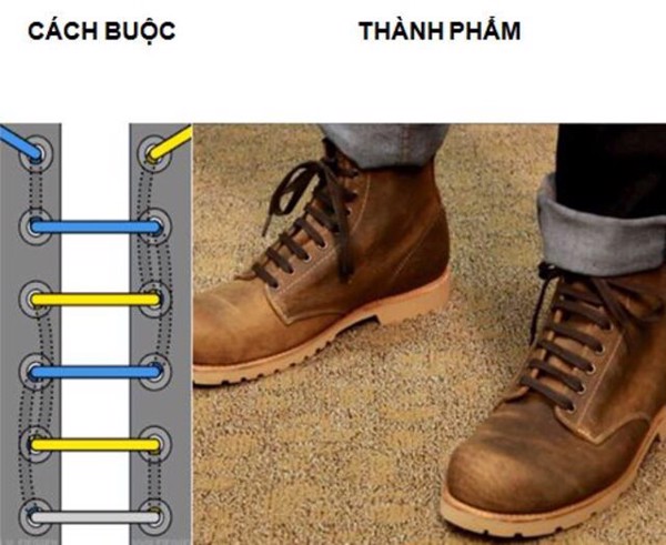 Cách thắt dây giày Sneaker