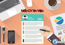 Mẫu CV xin việc làm đẹp, chuẩn trước mọi nhà tuyển dụng CV xin việc