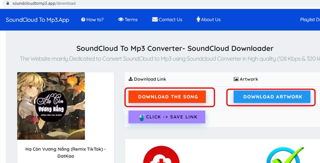 Cách tải nhạc trên SoundCloud miễn phí với Soundcloudtomp3