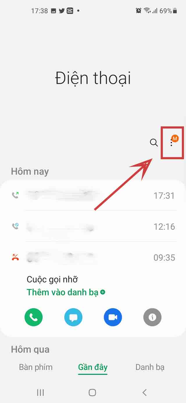 Chọn dấu kí tự để bỏ chặn số điện thoại trên Android