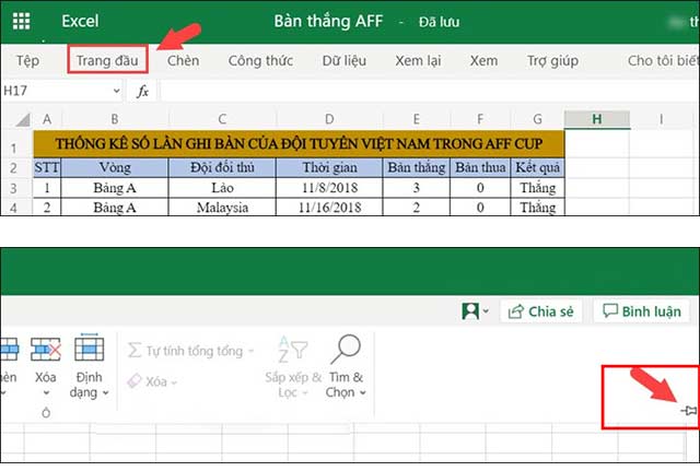 Cách hiện thanh công cụ trong Excel với phiên bản Office 365