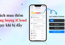 Cách mua thêm dung lượng iCloud cho iPhone ngay khi bị đầy