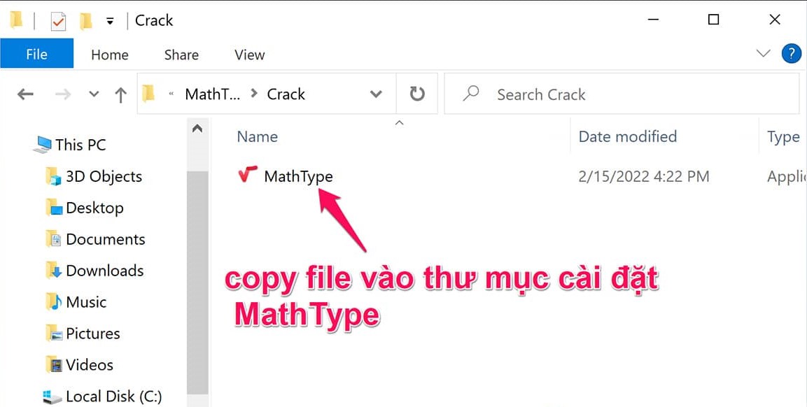 Cài đặt MathType 7.4 full crack