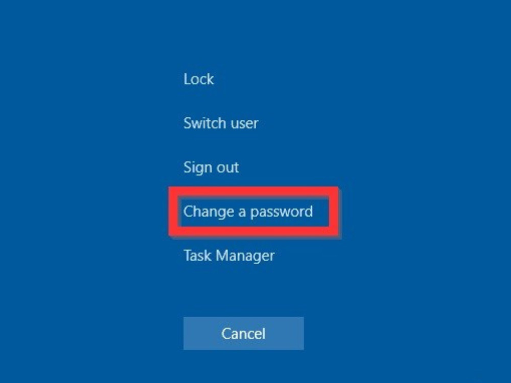 Cách đổi mật khẩu laptop
