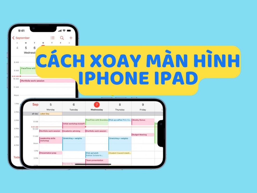 Cách xoay màn hình iPhone