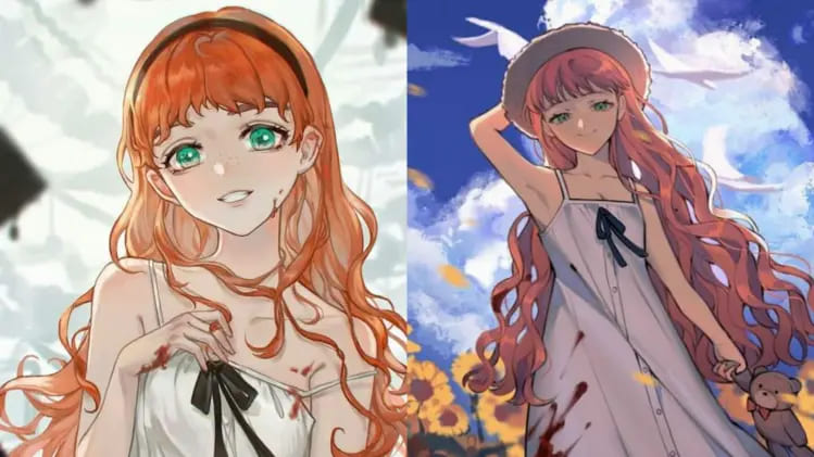 Kiểu tóc Anime nữ nhuộm cam