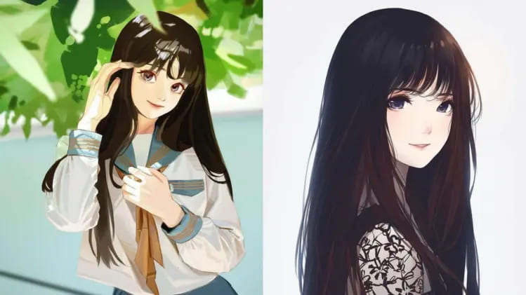 Hình ảnh anime girl tóc trắng thần thái, đẹp mê hồn