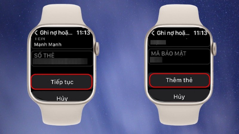Thêm thẻ Apple Pay vào Apple Watch