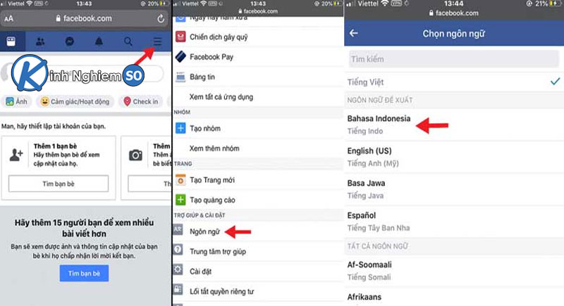Cách đổi tên Facebook 1 chữ trên điện thoại iPhone