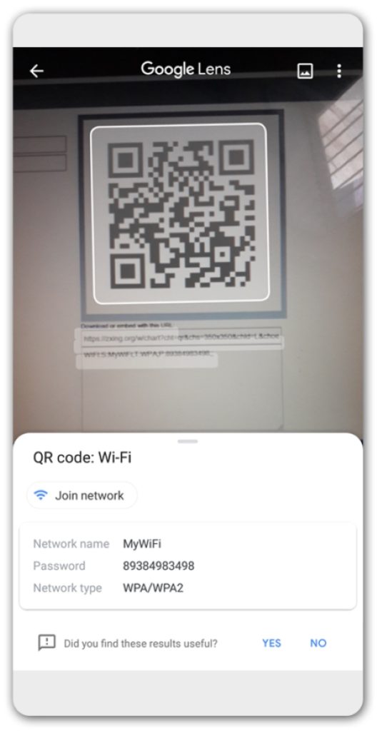 Chia sẻ WiFi bằng mã QR
