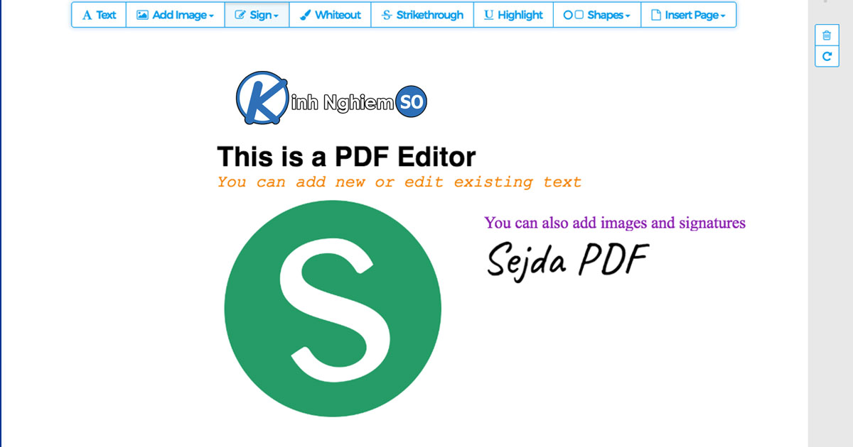 Phần mềm sửa PDF